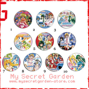 Mermaid Melody Pichi Pichi Pitch ぴちぴちピッチ Anime Pinback Button Badge Set 2a or 2b ( or Ties / 4.4 cm Badge / Magnet / Keychain Set )